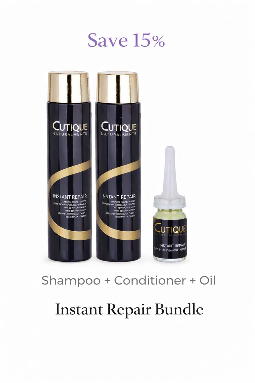 Cutique Instant Repair Mask & Shampoo For Very Damage Dry Hair +4 Oil