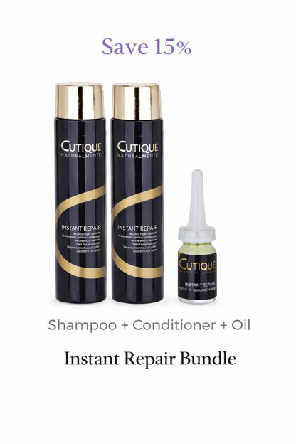 Cutique Instant Repair Mask & Shampoo For Very Damage Dry Hair +4 Oil