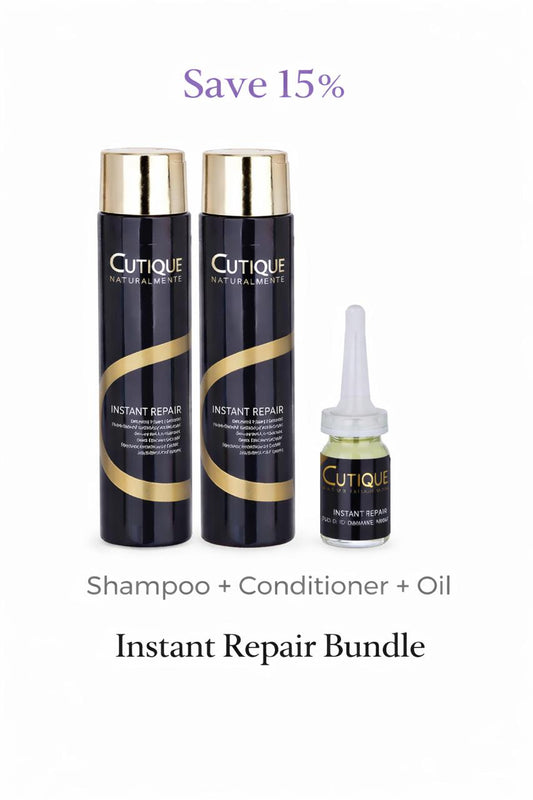Cutique Instant Repair Mask & Shampoo For Very Damage Dry Hair +4 Oil
